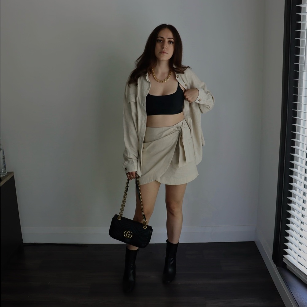 ASOS Linen Beige Button Up - Picture 5 of 5